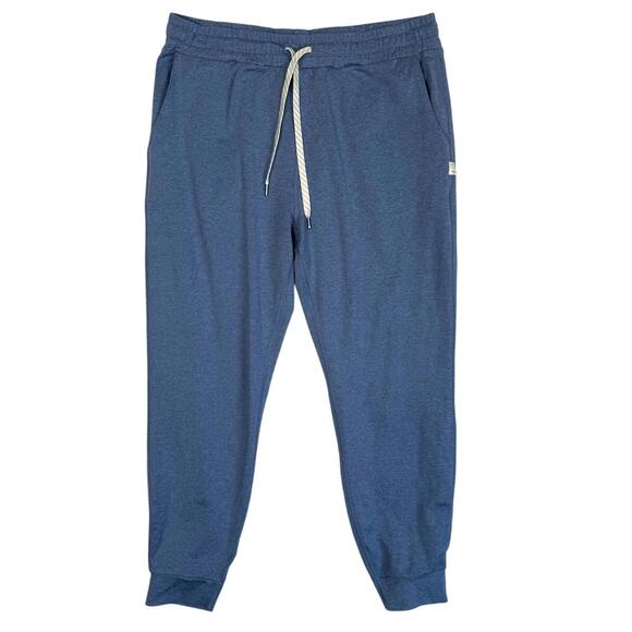 Vuori Performance Joggers Pants Blue Quartz Heather Womens Medium - Picture 1 of 7